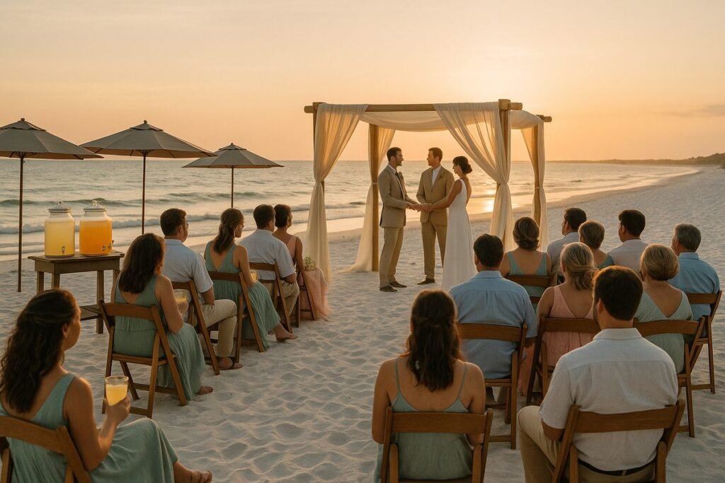 July Destination Wedding Tip: Plan Around Heat, Not Just Rain