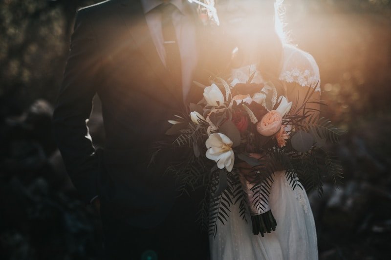 Beach wedding ceremony